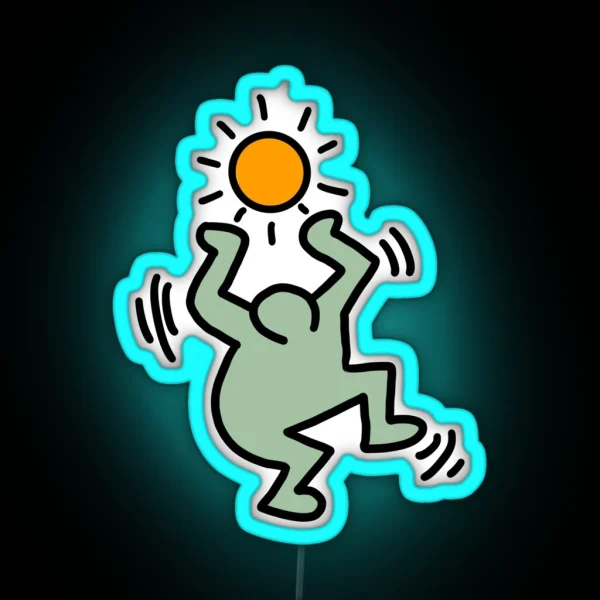 Dancing Man RGB Neon Sign