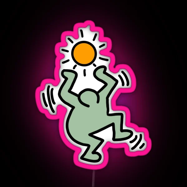 Dancing Man RGB Neon Sign