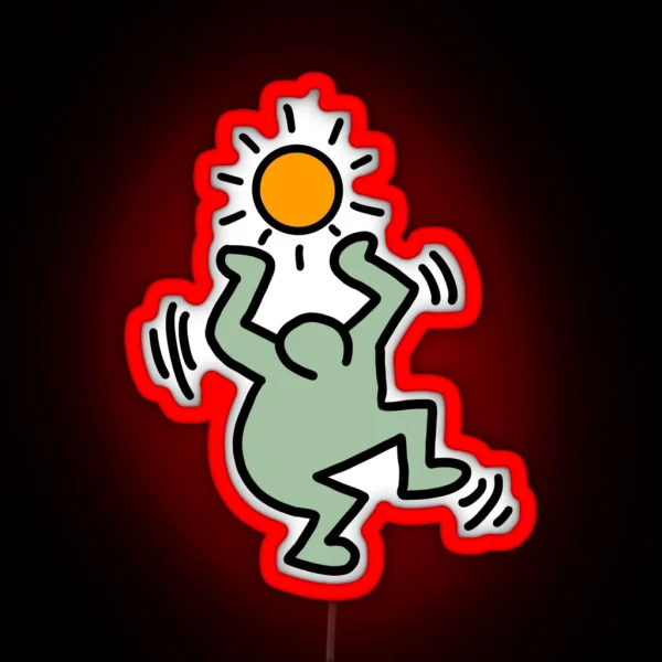 Dancing Man RGB Neon Sign