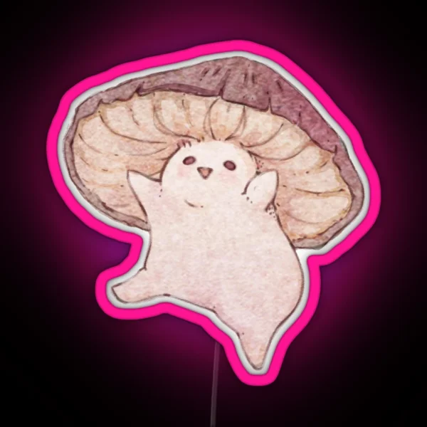 Dancing Mushroom Is Very Happy RGB Neon Sign