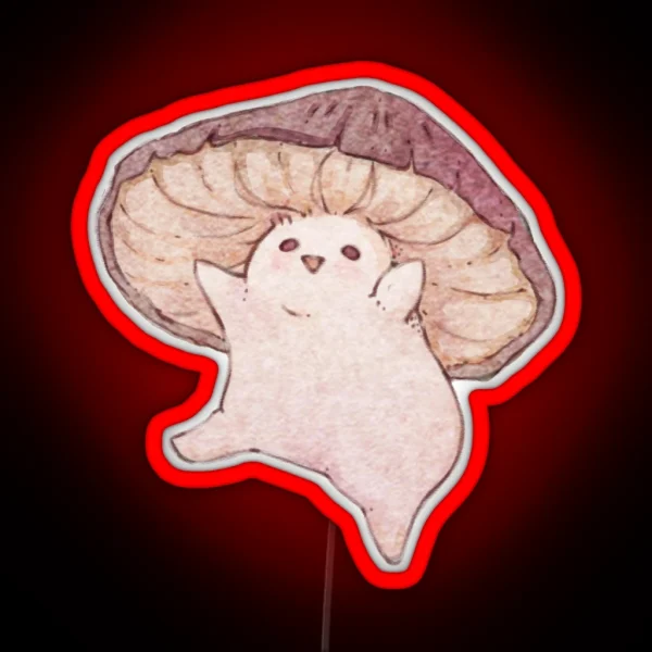 Dancing Mushroom Is Very Happy RGB Neon Sign