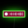 Vibrant Dancing Queen LED Neon Sign with Spotify Scan Code Option