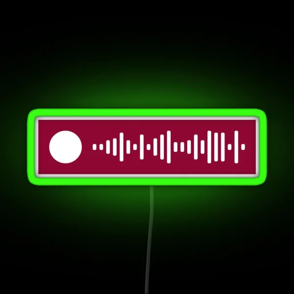 Dancing Queen ABBA Spotify Scan Code RGB Neon Sign