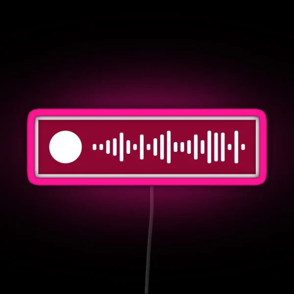 Dancing Queen ABBA Spotify Scan Code RGB Neon Sign