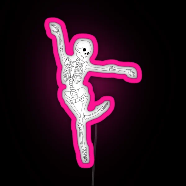 Dancing Skeleton RGB Neon Sign