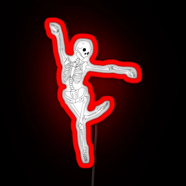 Dancing Skeleton RGB Neon Sign