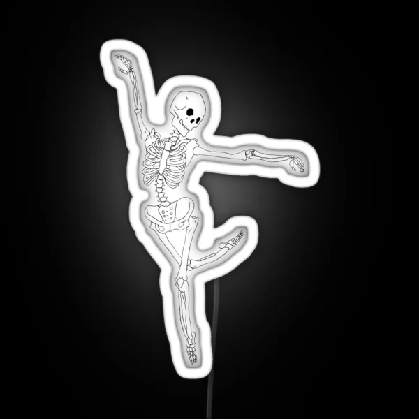 Dancing Skeleton RGB Neon Sign