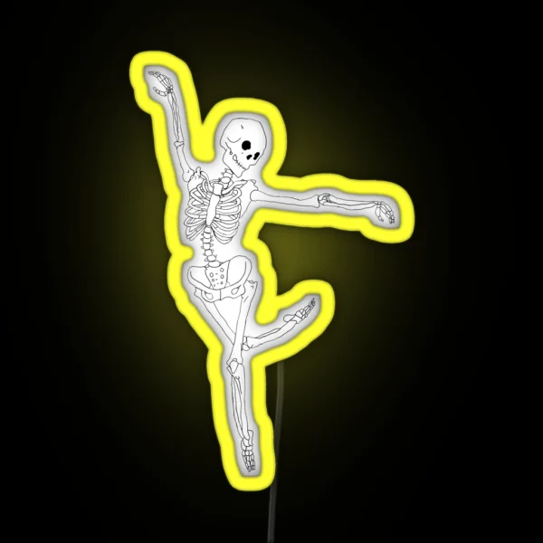 Dancing Skeleton RGB Neon Sign