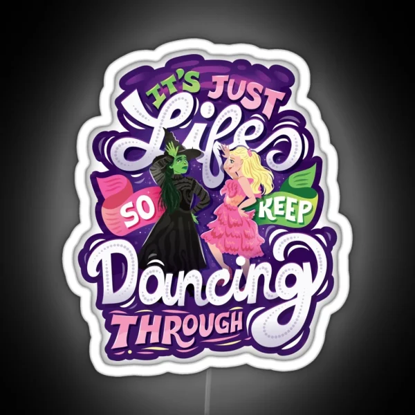Dancing Through RGB Neon Sign