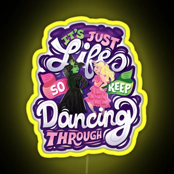 Dancing Through RGB Neon Sign