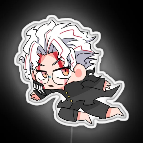 Dandadan Ken Takakura Ken Okarun Chibi RGB Neon Sign