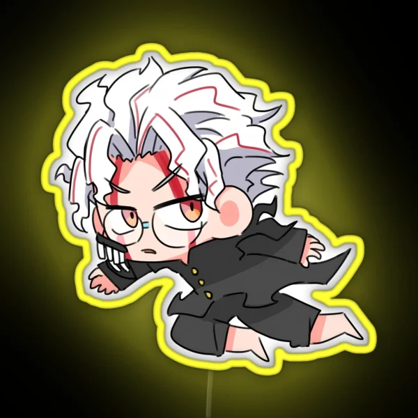 Dandadan Ken Takakura Ken Okarun Chibi RGB Neon Sign