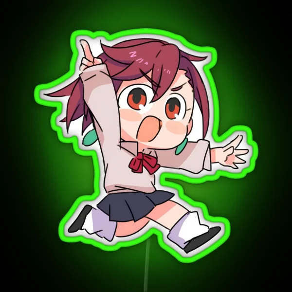Dandadan Momo Ayase Chibi RGB Neon Sign