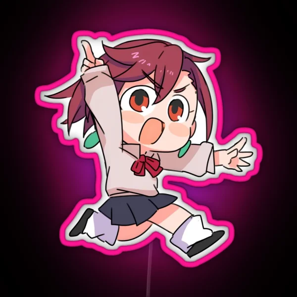 Dandadan Momo Ayase Chibi RGB Neon Sign