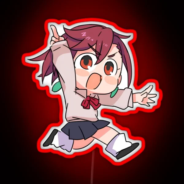 Dandadan Momo Ayase Chibi RGB Neon Sign