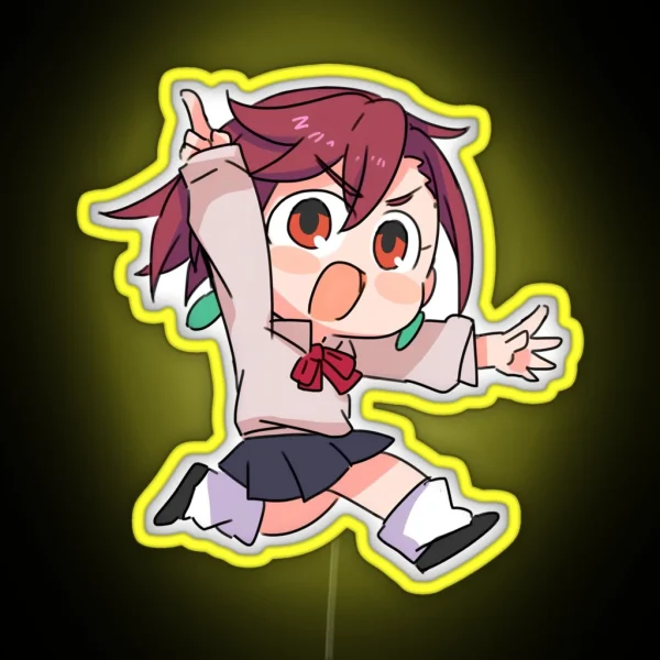 Dandadan Momo Ayase Chibi RGB Neon Sign
