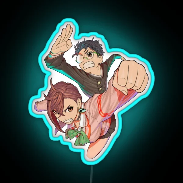 Dandadan Okarun And Ayase RGB Neon Sign