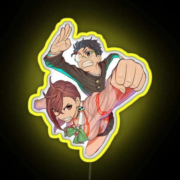 Dandadan Okarun And Ayase RGB Neon Sign