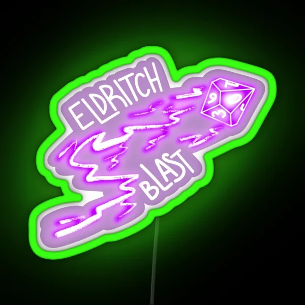 Dandd Eldritch Blast Spell RGB Neon Sign