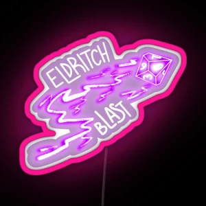 Dandd Eldritch Blast Spell RGB Neon Sign