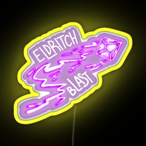Dandd Eldritch Blast Spell RGB Neon Sign