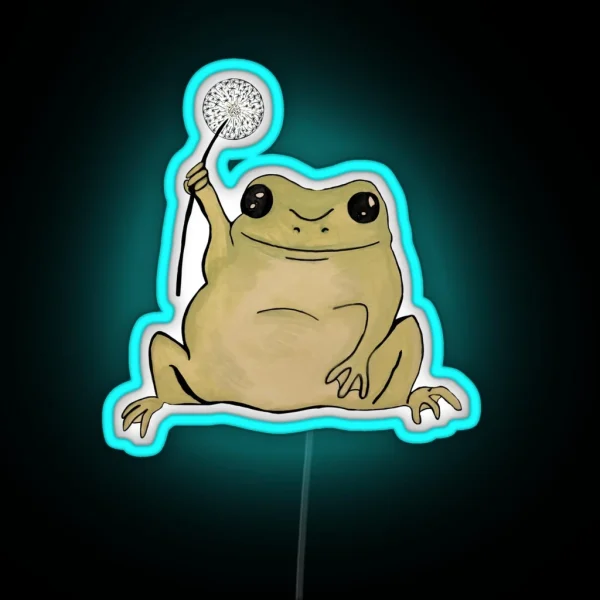 Dandelion Frog RGB Neon Sign
