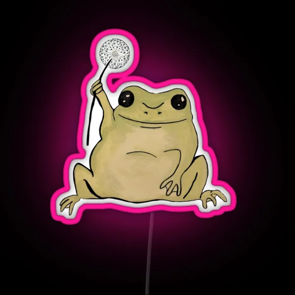 Dandelion Frog RGB Neon Sign