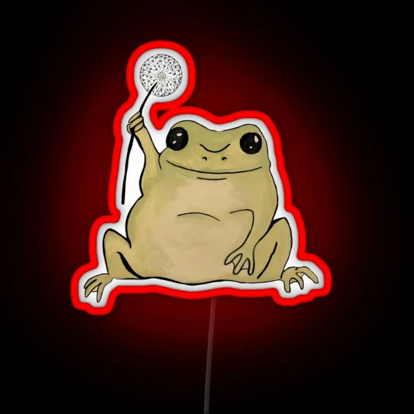 Dandelion Frog RGB Neon Sign
