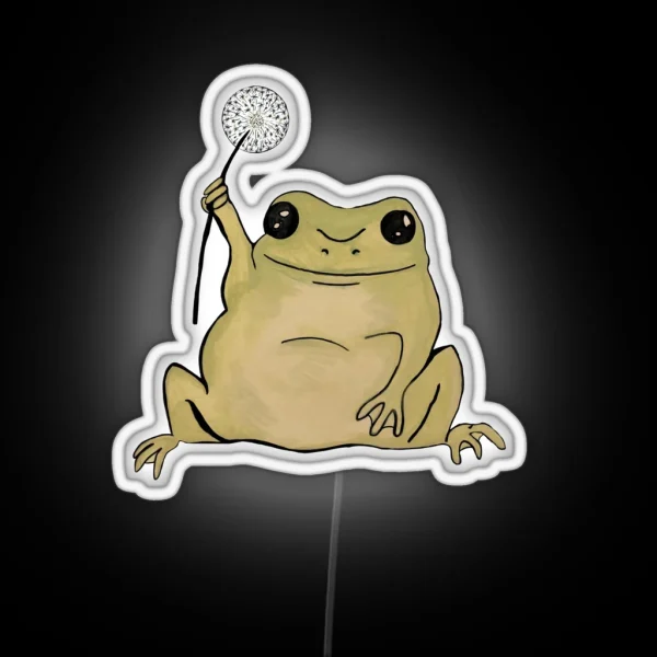 Dandelion Frog RGB Neon Sign