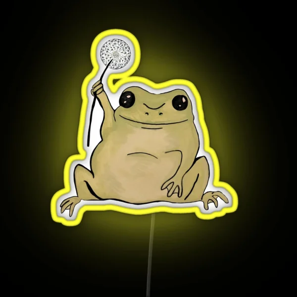 Dandelion Frog RGB Neon Sign