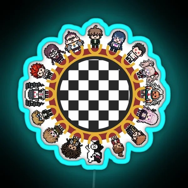 Danganronpa 1 Class Trial RGB Neon Sign