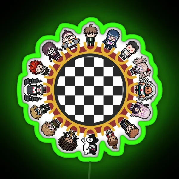 Danganronpa 1 Class Trial RGB Neon Sign