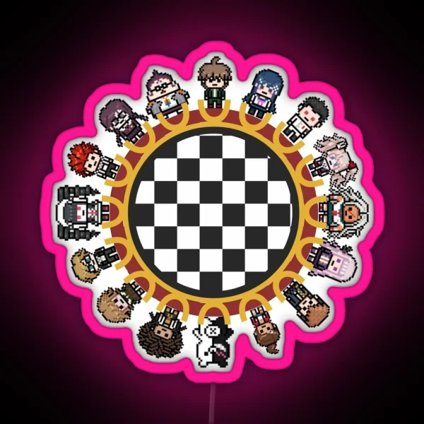 Danganronpa 1 Class Trial RGB Neon Sign