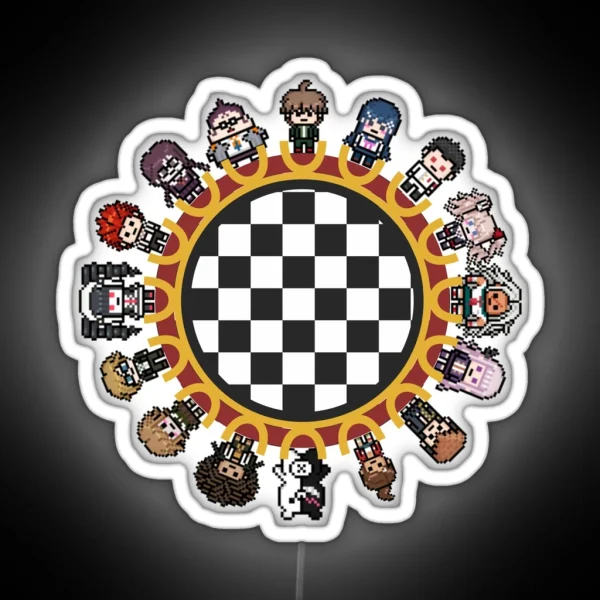 Danganronpa 1 Class Trial RGB Neon Sign