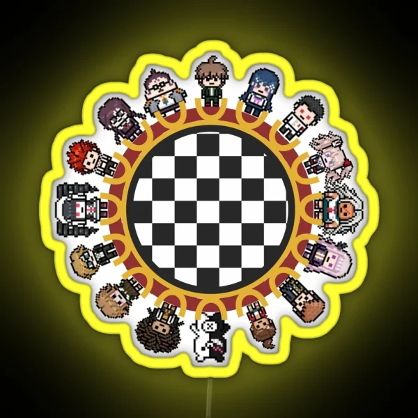 Danganronpa 1 Class Trial RGB Neon Sign