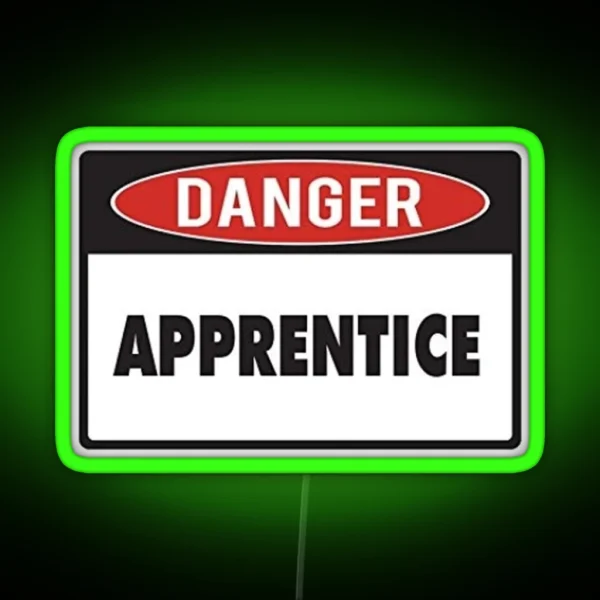 Danger Apprentice RGB Neon Sign