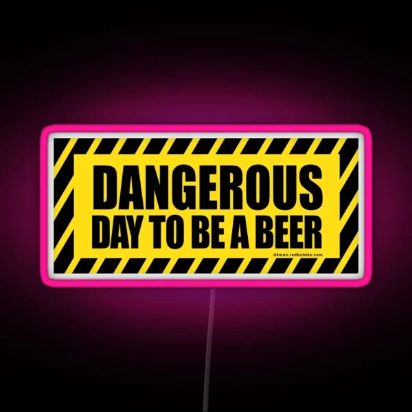 Danger Dangerous Beer RGB Neon Sign