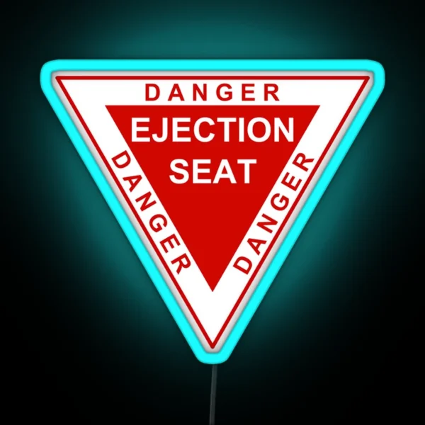 Danger Ejection Seat RGB Neon Sign