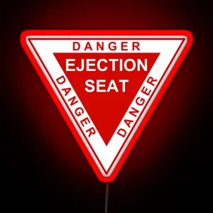 Danger Ejection Seat RGB Neon Sign