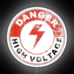 DANGER HIGH VOLTAGE RGB Neon Sign