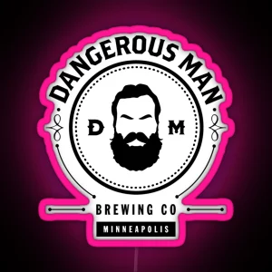 Dangerous Man Brewing Company RGB Neon Sign