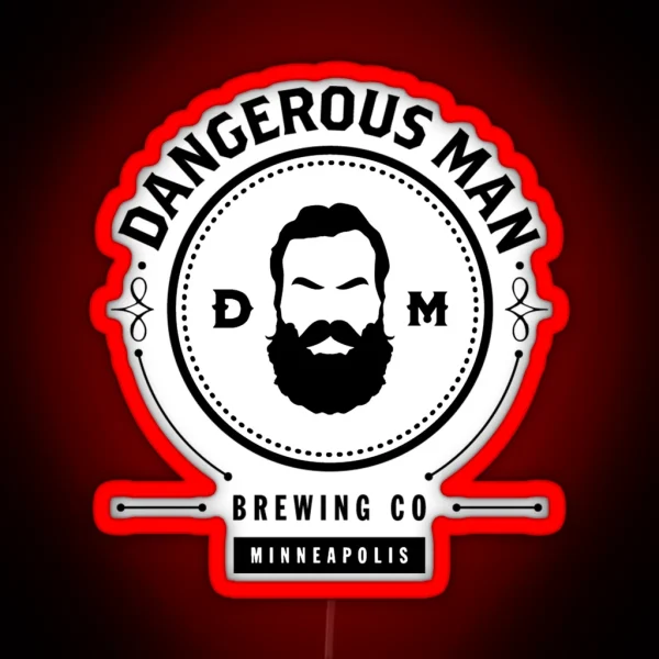 Dangerous Man Brewing Company RGB Neon Sign