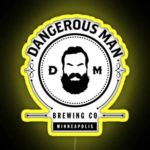 Dangerous Man Brewing Company RGB Neon Sign