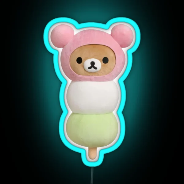 Dango Rilakkuma RGB Neon Sign