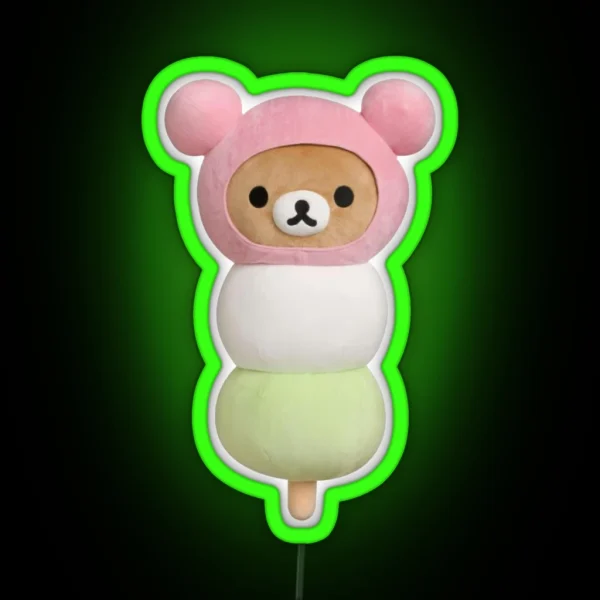 Dango Rilakkuma RGB Neon Sign