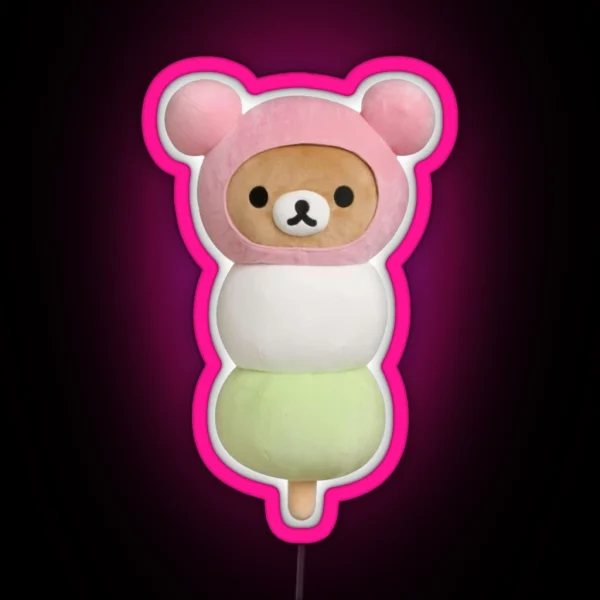 Dango Rilakkuma RGB Neon Sign