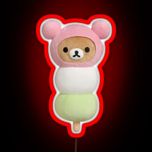 Dango Rilakkuma RGB Neon Sign