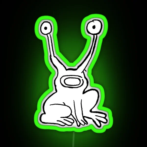 Daniel Johnston Frog Hi How Are You RGB Neon Sign