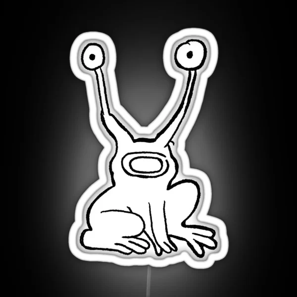 Daniel Johnston Frog Hi How Are You RGB Neon Sign