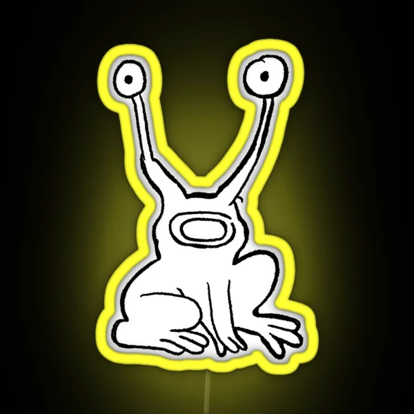 Daniel Johnston Frog Hi How Are You RGB Neon Sign